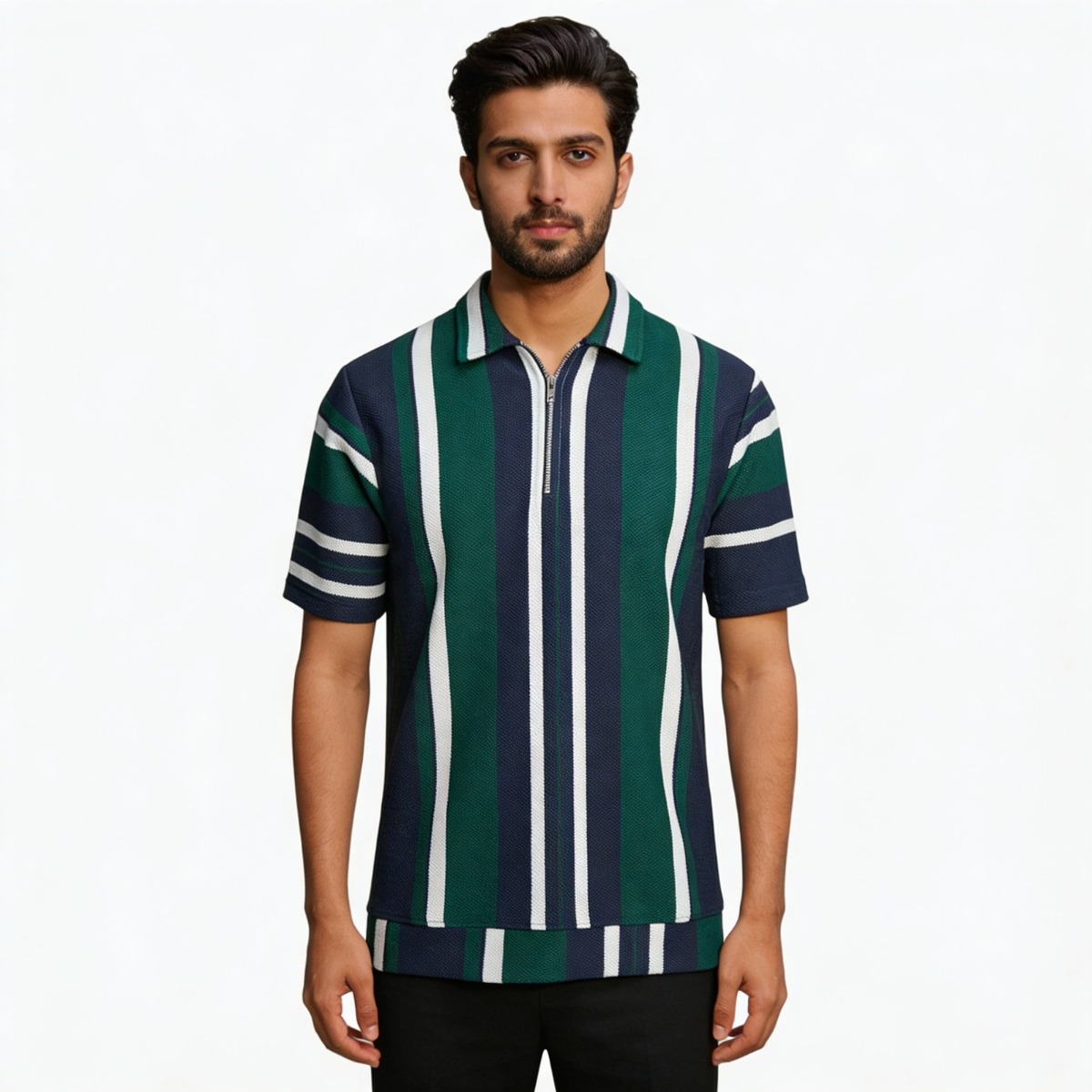 Harborline Knit Zip Polo